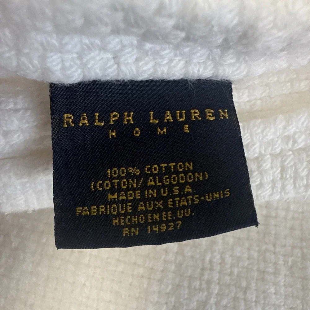 Ralph Lauren woven‎ twin size bedspread coverlet cotton USA Vintage 58x85
